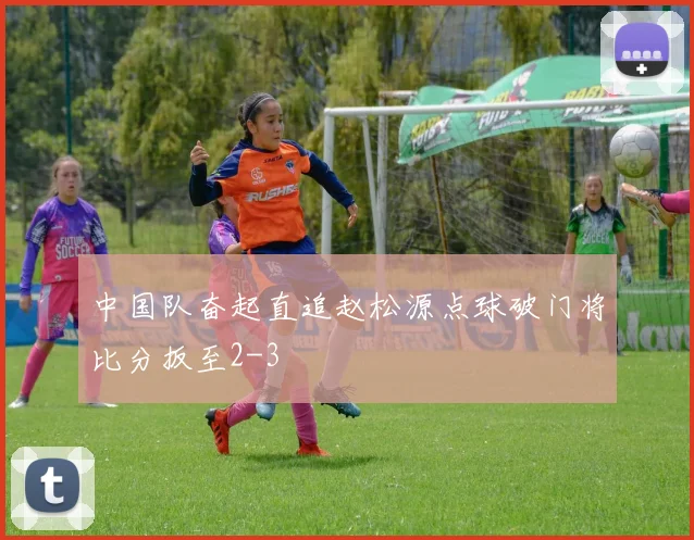 中国队奋起直追赵松源点球破门将比分扳至2-3